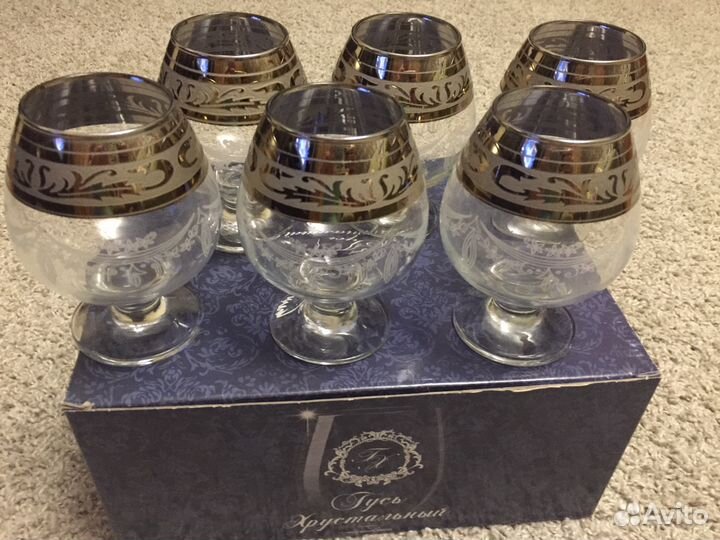 Бокалы Гусь Хрустальный