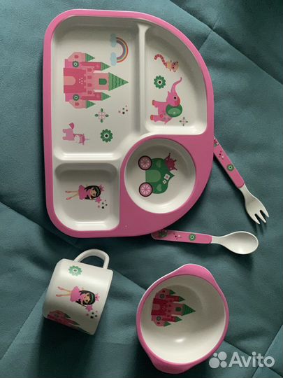 Набор детской посуды новый