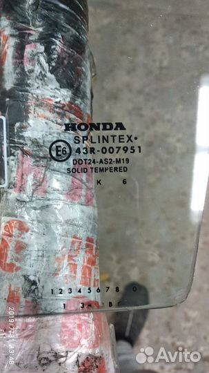 Стекло двери передней левой Honda CR-V 2 новое