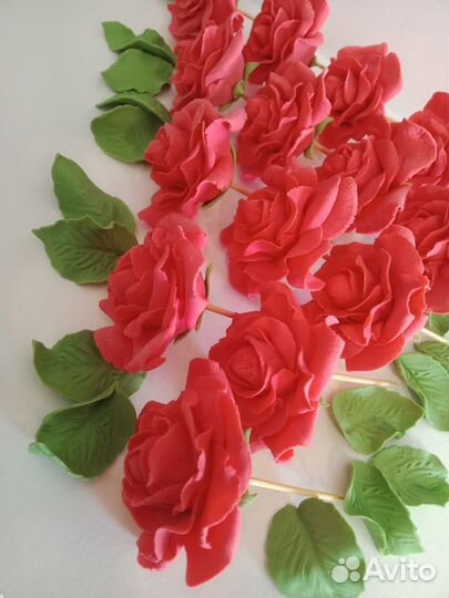 Цветы из сахарной мастики