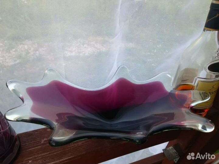 Ваза murano и красный графин фужеры лзхс