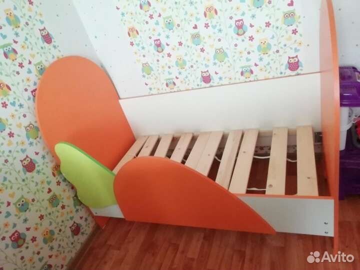 Кровать Морковка 140*70 в наличии