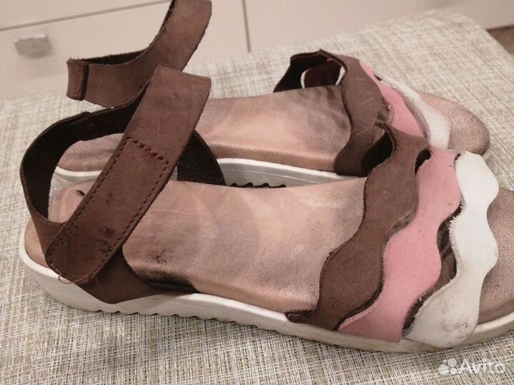 Босоножки для девочки 33 натуральная кожа Испания