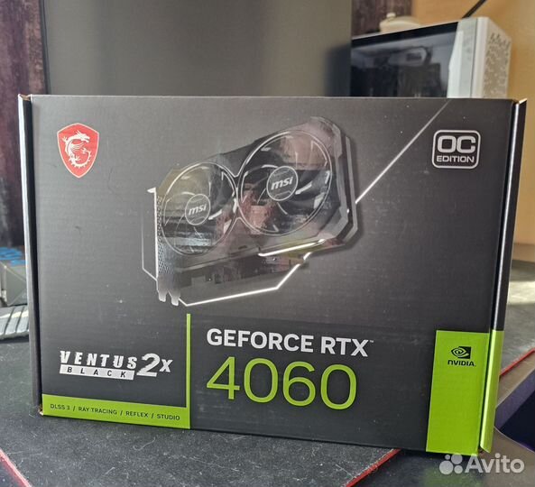 Видеокарта nvidia rtx 4060 ventus 2x black 8gb OC