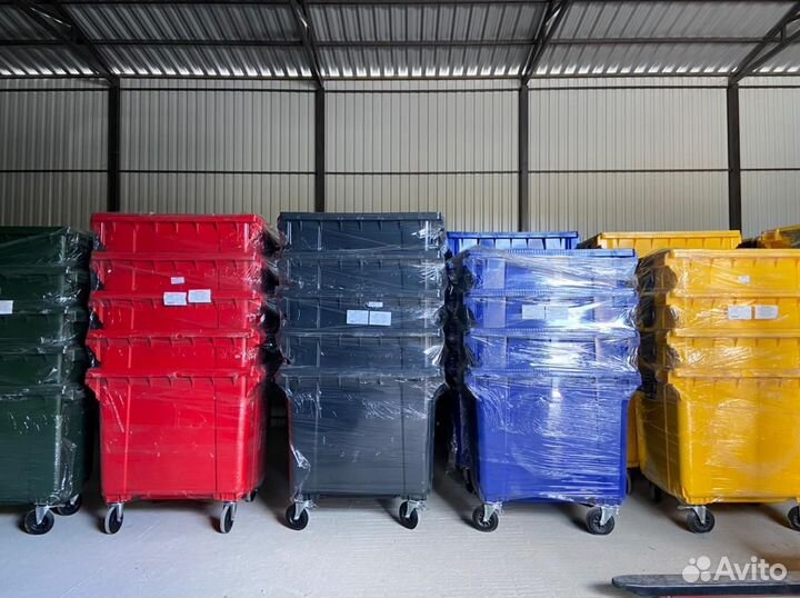 Мусорные Контейнеры 1100л с крышкой опт розница