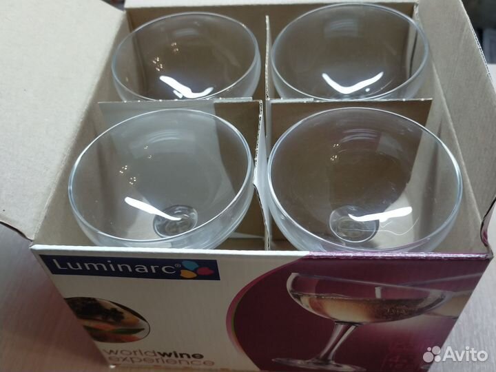 Фужеры для шампанского новые luminarc