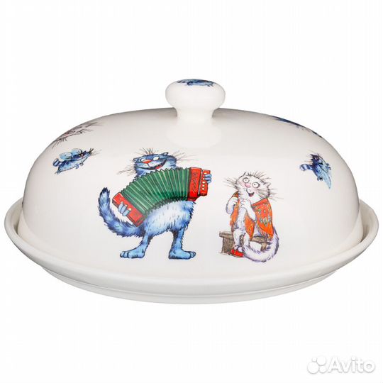 Блюдо с крышкой. Фарфор