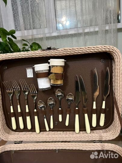 Корзина набор для пикника сундук