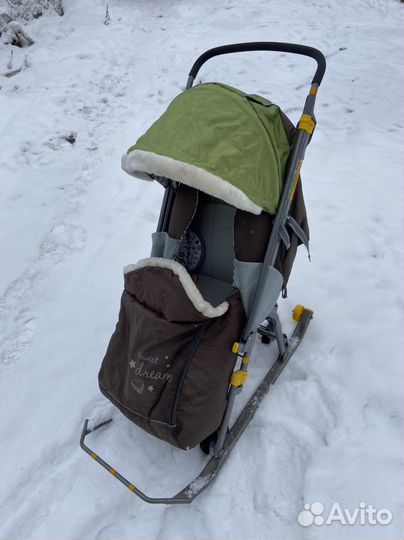 Детские санки коляска бу
