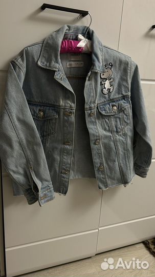 Джинсовая куртка zara 140