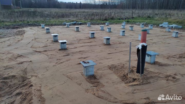 Фундамент на жб сваях