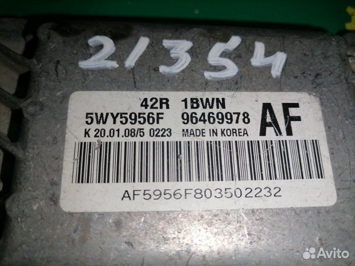 Эбу блок управления двигателем Chevrolet Aveo