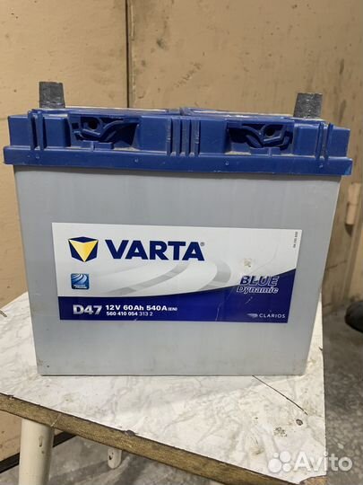 Аккумулятор varta 60ah бу