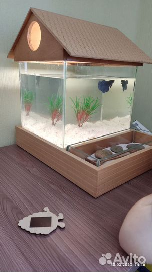 Аквариум 7 литров. полный комплект