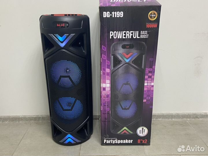 Большая портативная колонка 100ватт