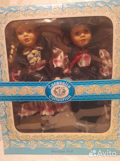 Кукла фарфоровая мальчик и девочка