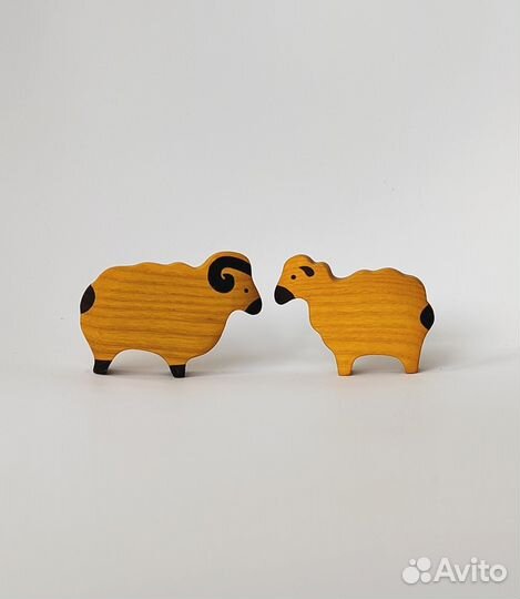 Домашние животные (набор деревянных фигурок)