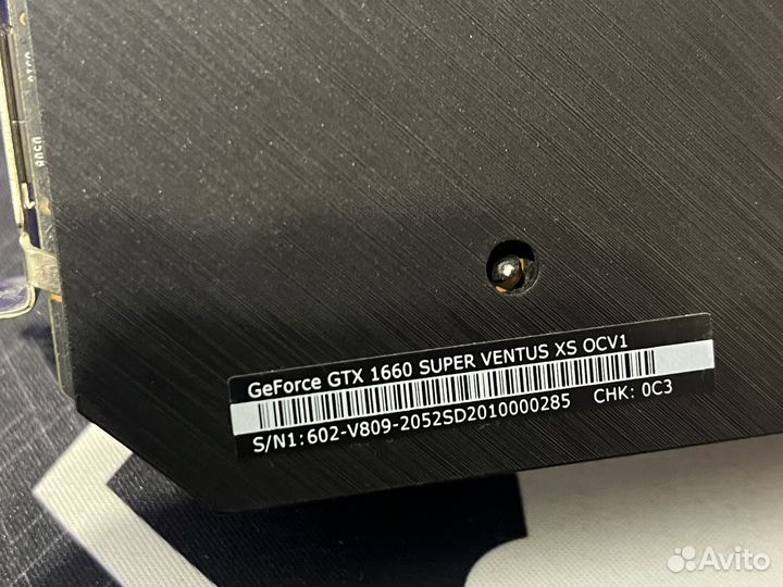 Видеокарта GTX 1660 Super Msi Ventus 6GB