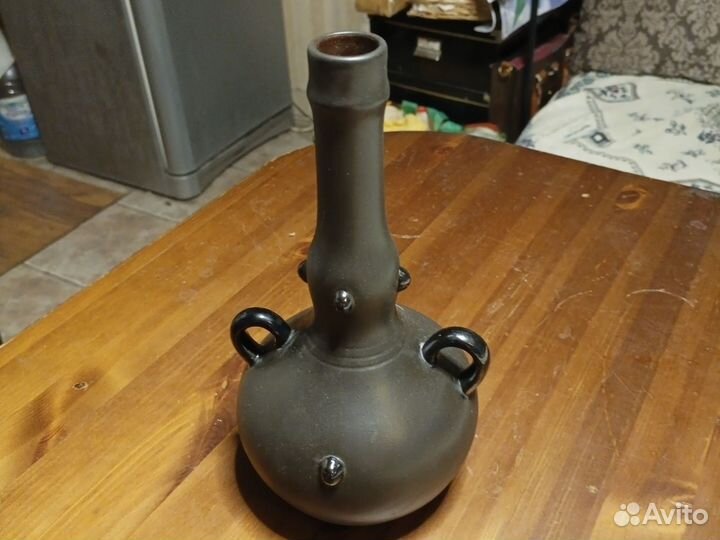 Графин глинянный черный