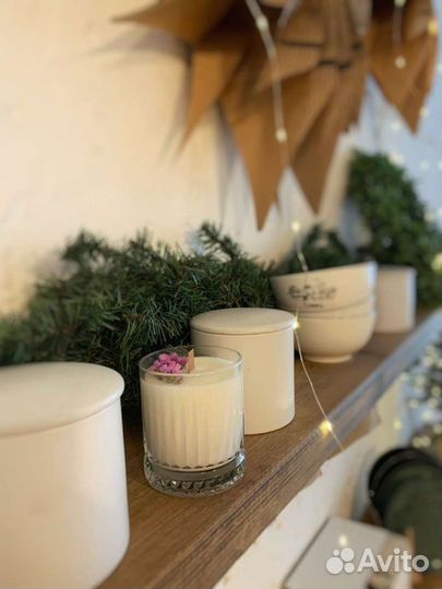 Ароматическая свеча. свечи. соевый воск