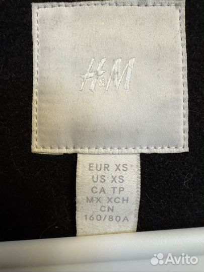 Пальто женское xs hm