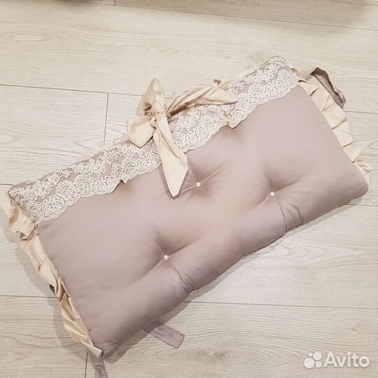 Бортики в кроватку + балдахин 6 предметов