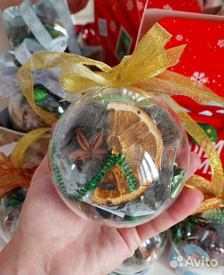 Новогодний шар чай/конфеты