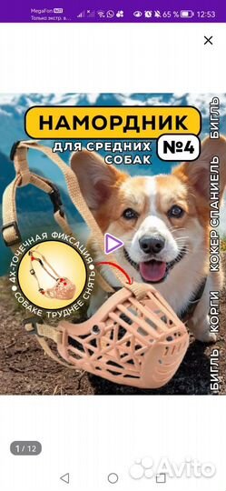 Намордник для средних собак