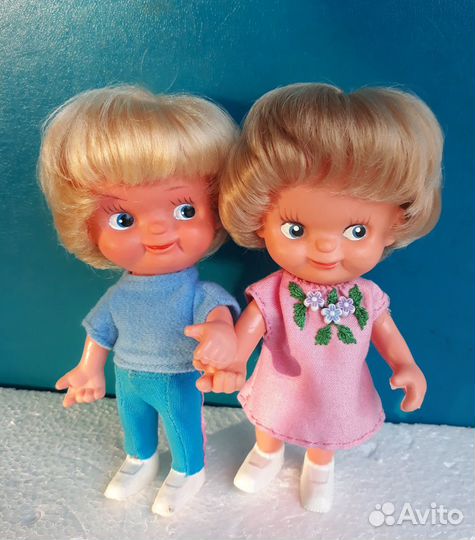 Кукла копытка мальчик и девочка гдр