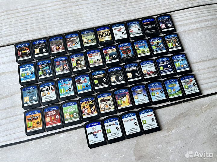 Картриджи для Ps Vita (без коробок)