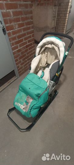 Санки коляска nika