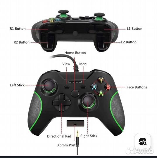 Нн геймпад, реплика Xbox One