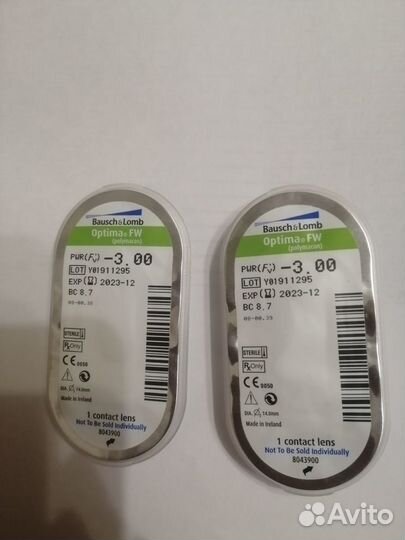 Линзы контактные Bausch&Lomb Optima