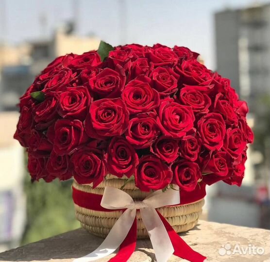 Букеты Красных Роз с Доставкой. Цветы