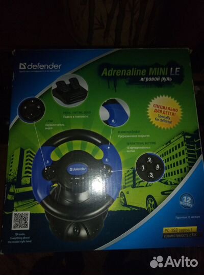 Игровой руль Defender Adrenaline mini LE