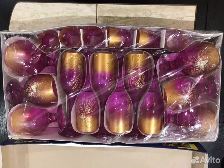 Подарочный набор хрустальных бокалов