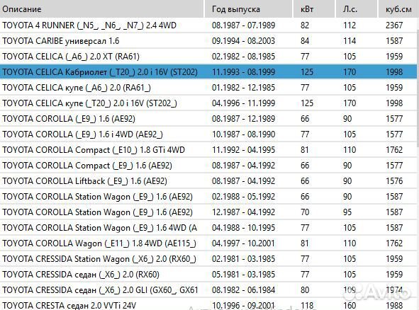 Диск сцепления Toyota Land Cruiser/Hi-Ace/Hi-Lux