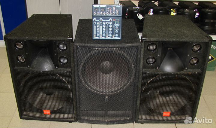 Колонки активные Сабвуфер 1500W EVM D15