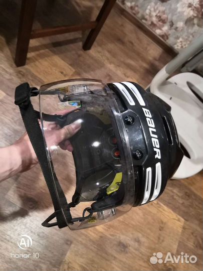 Хоккейный шлем bauer re-akt 75 sr s с визором