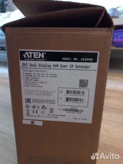 KVM-удлинитель Aten ke6940,абсолютно новый