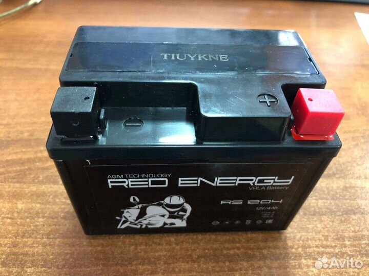 Новый аккумулятор 12в 4а Red Energy RS для скутера