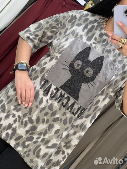 Футболка женская оверсайз