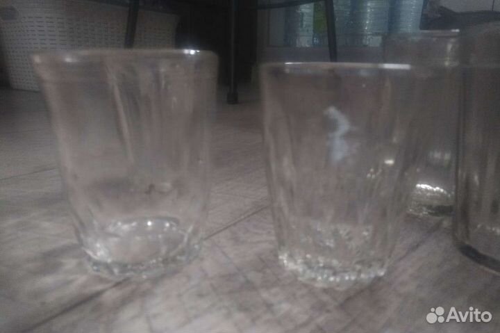 Граненые стаканы, стопки, креманки СССР