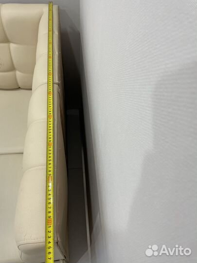 Кожаный угловой диван бу