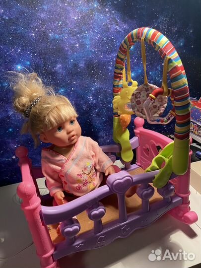 Кукла + кроватка