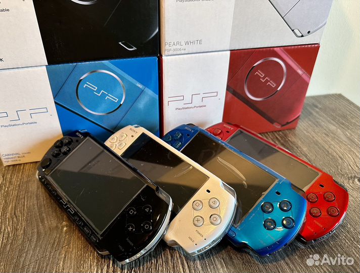 Sony PSP 3008 новые, 64Gb (250игр), коробка, зу