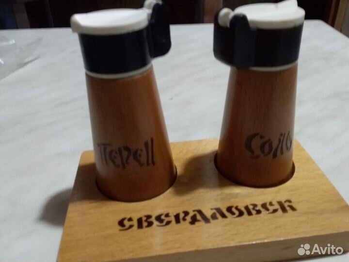 Новый Деревян Набор для специй свердловск СССР
