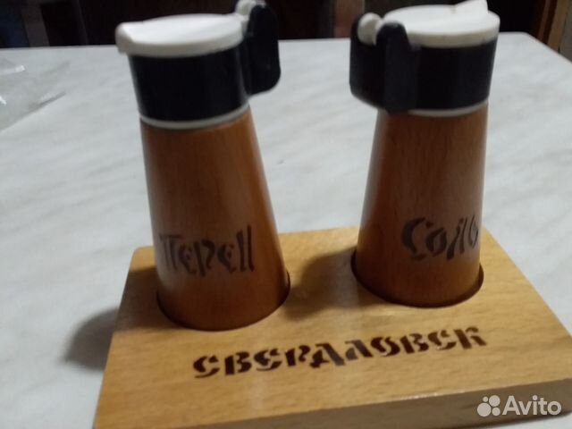Новый Деревян Набор для специй свердловск СССР