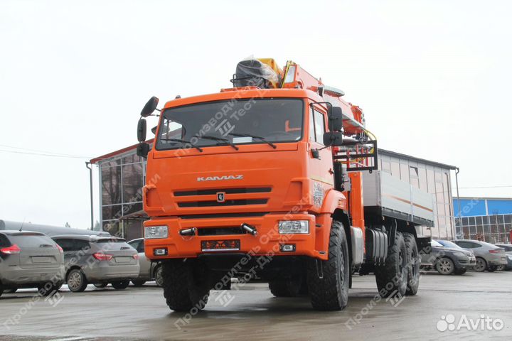 Бортовой грузовик КАМАЗ 43118-6012-48 с КМУ HANGIL SV, 2025