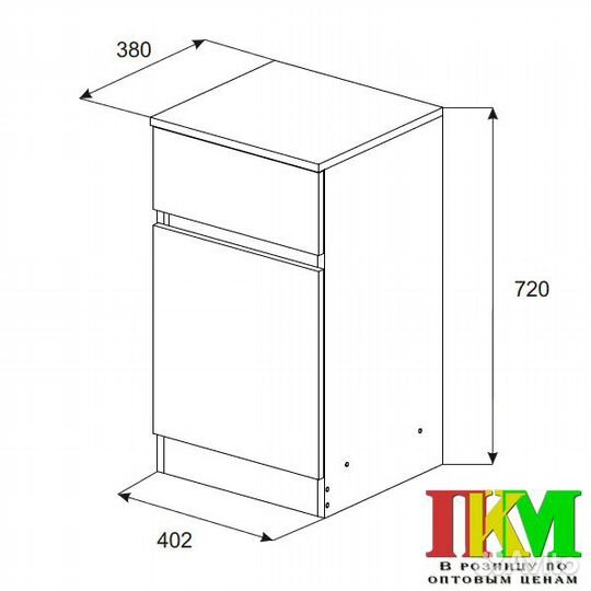 Обувница Мори мпт 400 белая